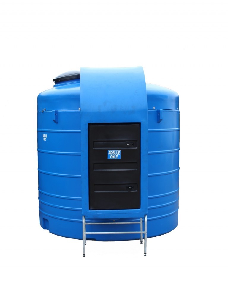 5000lt Bunded Bulk Tank Euro blue